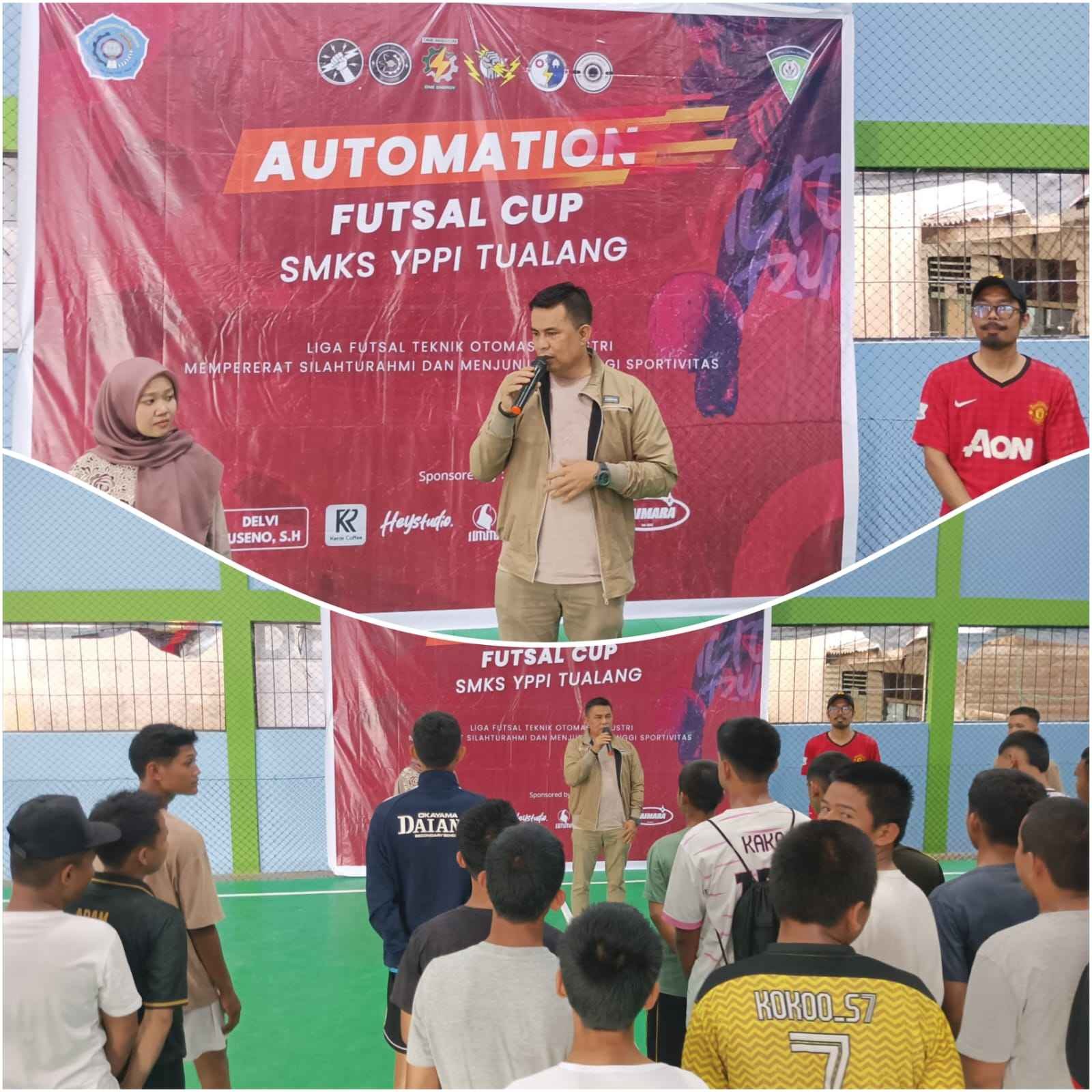 Anggota DPRD Siak, Delvi Suseno, S.H. ketua Fraksi gerinda  Membuka Turnamen Automation Futsal CUP: Pererat Silaturahmi